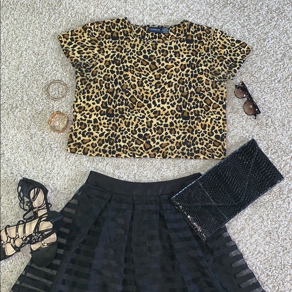 Vintage Cheetah print Liz Claiborne Tee - Picture 1 of 5